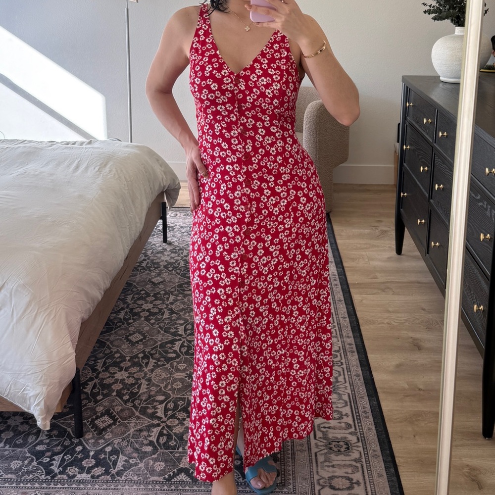 Reformation Juke Floral Midi Dress - Jenna